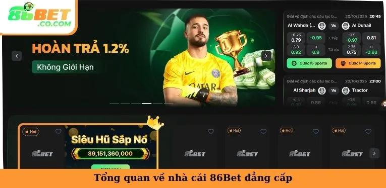 86BET - Nhà Cái Cá Cược Uy Tín 2025 Tổng quan về nhà cái 86Bet đẳng cấp