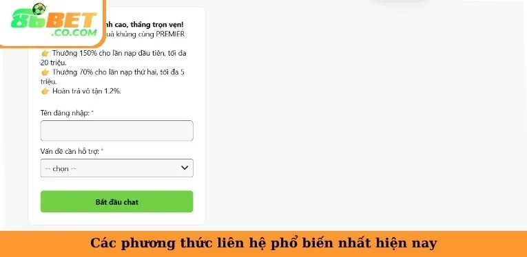 Liên Hệ 86Bet | Tư Vấn Nhanh, Hỗ Trợ Mọi Lúc Mọi Nơi Các phương thức liên hệ phổ biến nhất hiện nay